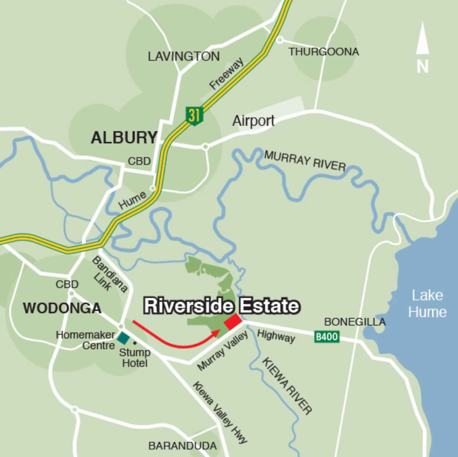 Riverside Estate - Killara Location map